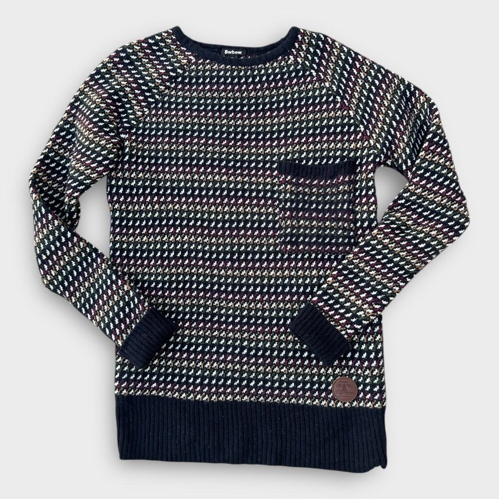 Barbour 100% Lambswool Sweater Women's Size 10 Cozycore Preppy Quiet Luxury - Picture 2 of 11